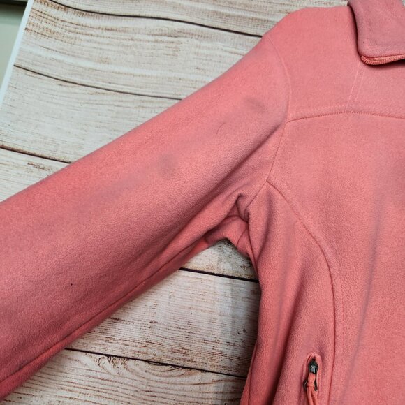 Columbia Womens Jacket Pink Long Sleeve Full Zip Benton Springs Fleece Size M - Picture 6 of 16